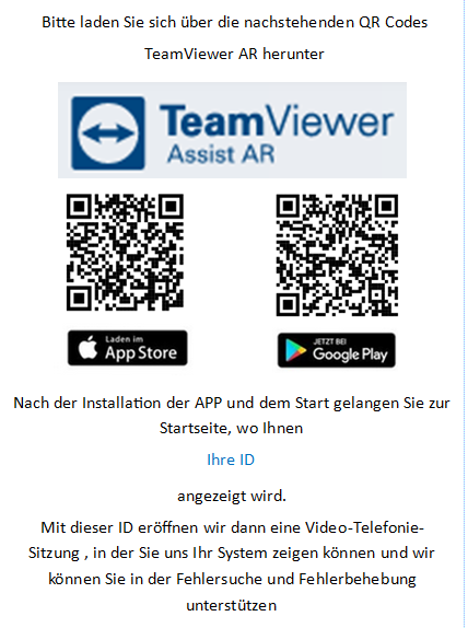 Teamviewer Assist AR QR-Codes